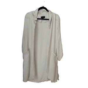 Love Tree Pinstripe Longline Blazer Jacket